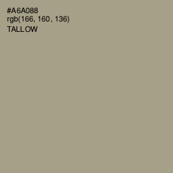 #A6A088 - Tallow Color Image