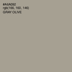 #A6A092 - Gray Olive Color Image