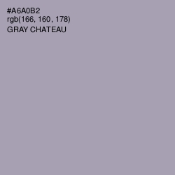 #A6A0B2 - Gray Chateau Color Image