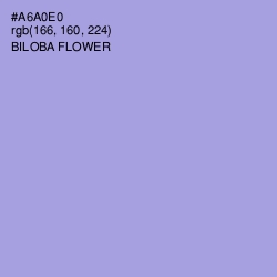 #A6A0E0 - Biloba Flower Color Image