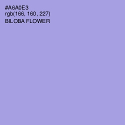 #A6A0E3 - Biloba Flower Color Image