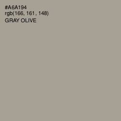 #A6A194 - Gray Olive Color Image