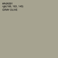 #A6A391 - Gray Olive Color Image