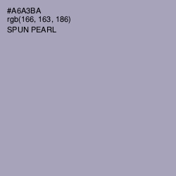 #A6A3BA - Spun Pearl Color Image