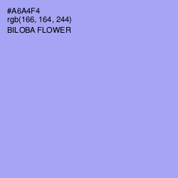 #A6A4F4 - Biloba Flower Color Image