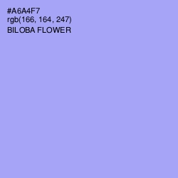 #A6A4F7 - Biloba Flower Color Image