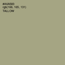 #A6A583 - Tallow Color Image