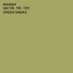 #A6A664 - Green Smoke Color Image