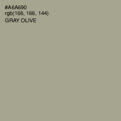 #A6A690 - Gray Olive Color Image