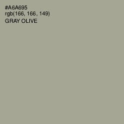 #A6A695 - Gray Olive Color Image