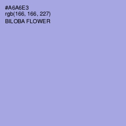 #A6A6E3 - Biloba Flower Color Image