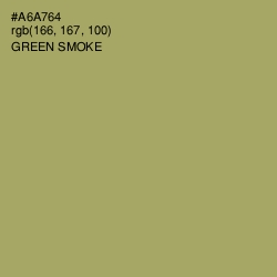 #A6A764 - Green Smoke Color Image