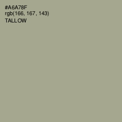#A6A78F - Tallow Color Image