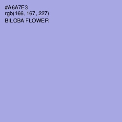 #A6A7E3 - Biloba Flower Color Image