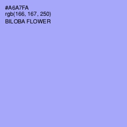 #A6A7FA - Biloba Flower Color Image