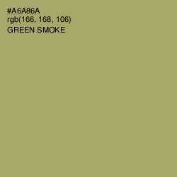 #A6A86A - Green Smoke Color Image