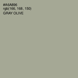 #A6A896 - Gray Olive Color Image