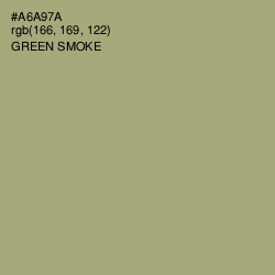 #A6A97A - Green Smoke Color Image