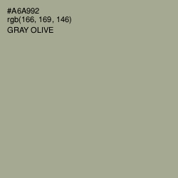 #A6A992 - Gray Olive Color Image