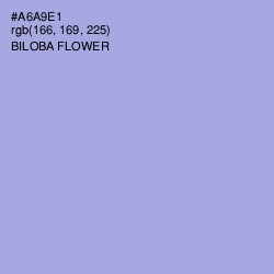#A6A9E1 - Biloba Flower Color Image