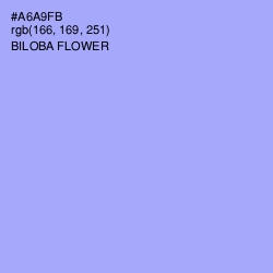 #A6A9FB - Biloba Flower Color Image