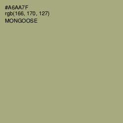 #A6AA7F - Mongoose Color Image