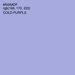 #A6AADF - Cold Purple Color Image