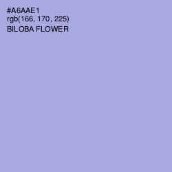#A6AAE1 - Biloba Flower Color Image