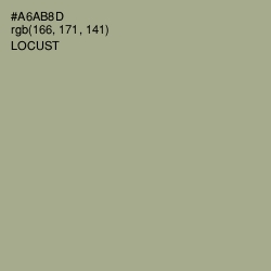 #A6AB8D - Locust Color Image