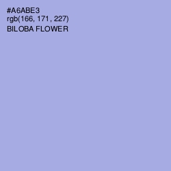 #A6ABE3 - Biloba Flower Color Image