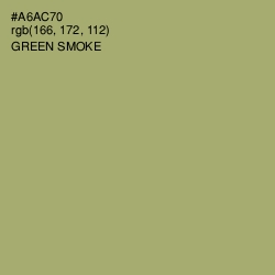 #A6AC70 - Green Smoke Color Image