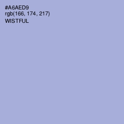#A6AED9 - Wistful Color Image