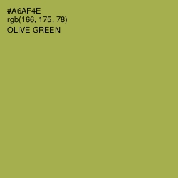 #A6AF4E - Olive Green Color Image