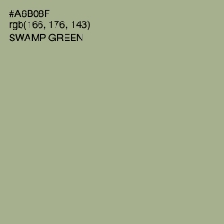 #A6B08F - Swamp Green Color Image