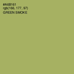 #A6B161 - Green Smoke Color Image