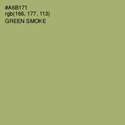 #A6B171 - Green Smoke Color Image