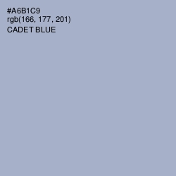 #A6B1C9 - Cadet Blue Color Image