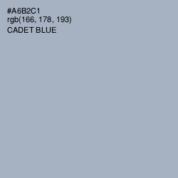 #A6B2C1 - Cadet Blue Color Image