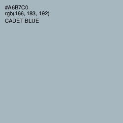 #A6B7C0 - Cadet Blue Color Image