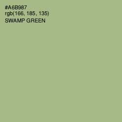 #A6B987 - Swamp Green Color Image