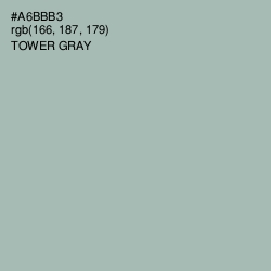 #A6BBB3 - Tower Gray Color Image