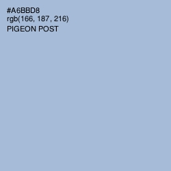 #A6BBD8 - Pigeon Post Color Image