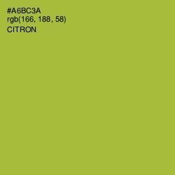 #A6BC3A - Citron Color Image