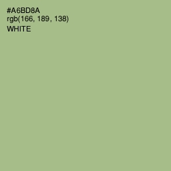 #A6BD8A - Swamp Green Color Image