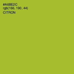 #A6BE2C - Citron Color Image