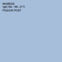 #A6BED9 - Pigeon Post Color Image