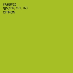 #A6BF25 - Citron Color Image