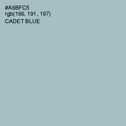 #A6BFC5 - Cadet Blue Color Image