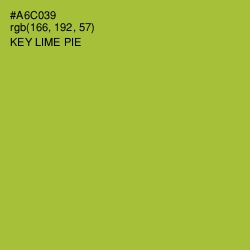 #A6C039 - Key Lime Pie Color Image