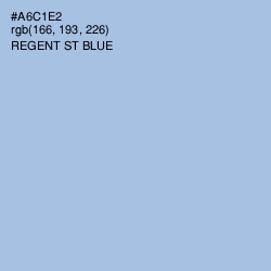 #A6C1E2 - Regent St Blue Color Image